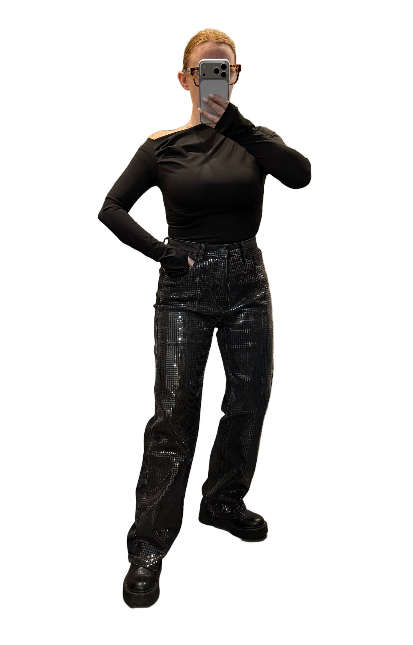 Jeans paillettes