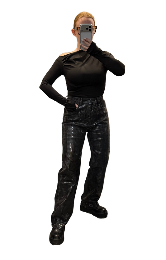 Jeans paillettes